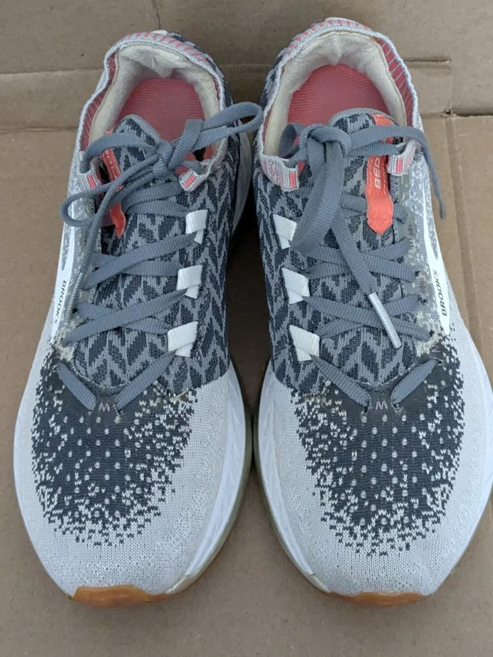 Brooks Womens Bedlam 1202721B137 Gray Running Shoes Lace Up Low Top Size 7.5